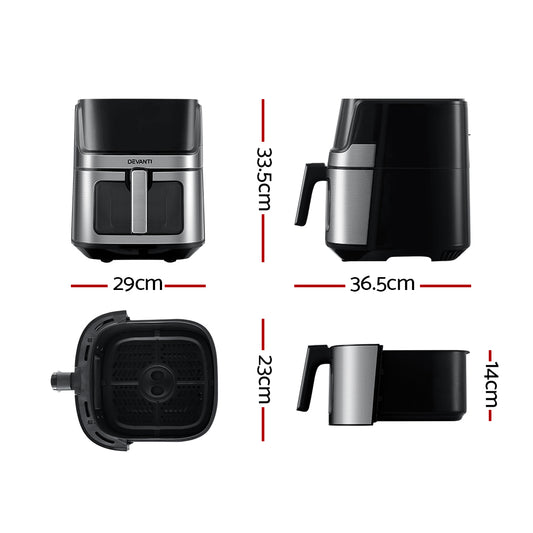 Measurement chart of a De'Longhi coffee maker with dimensions labeled.