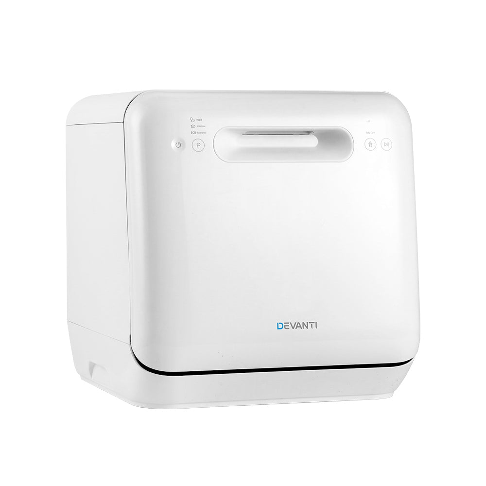 White Devanti air purifier on a white background