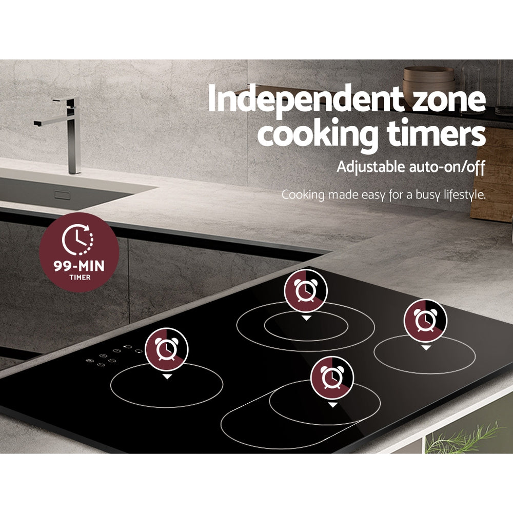 Devanti Cooktop Residual Heat Indicator and Child Lock