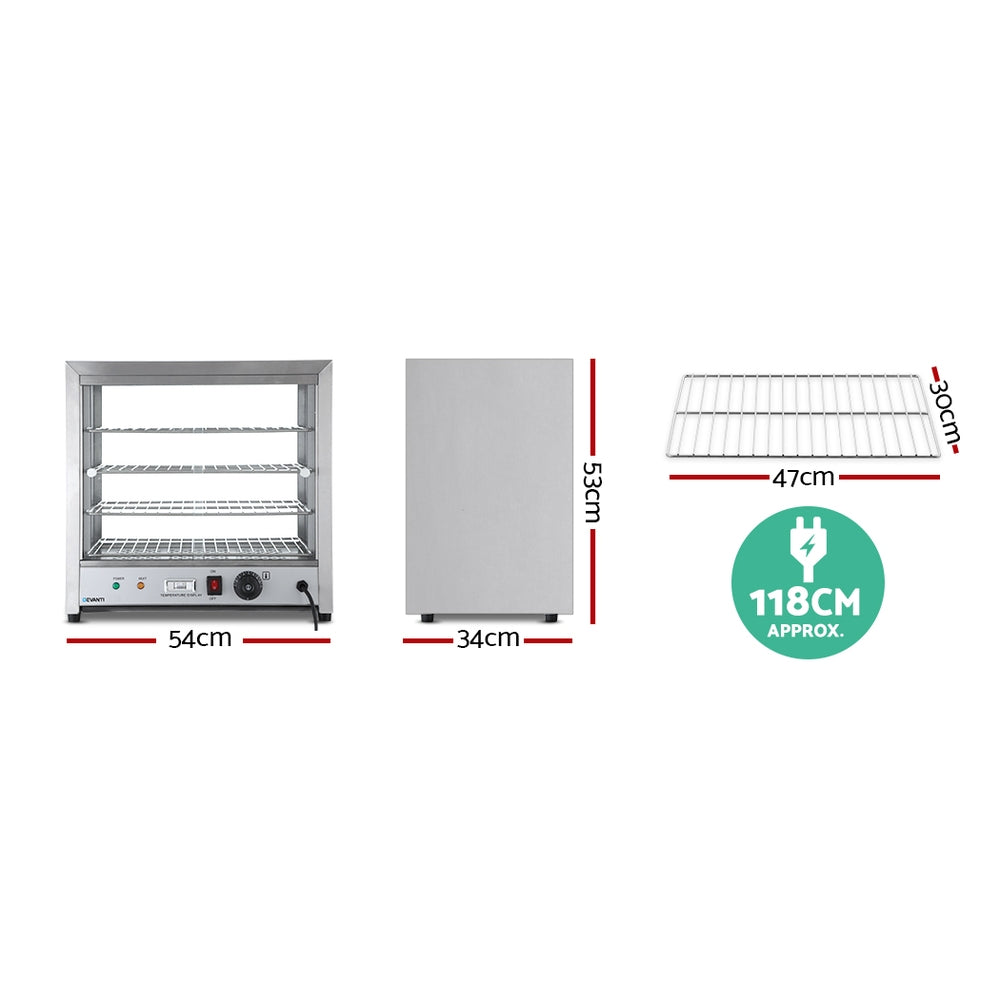 SAA-certified plug and non-slip feet of Devanti food warmer