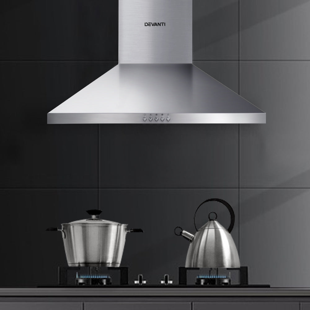 The Devanti RH-DV60-SS installed in a modern kitchen setting, blending with stainless steel appliances.