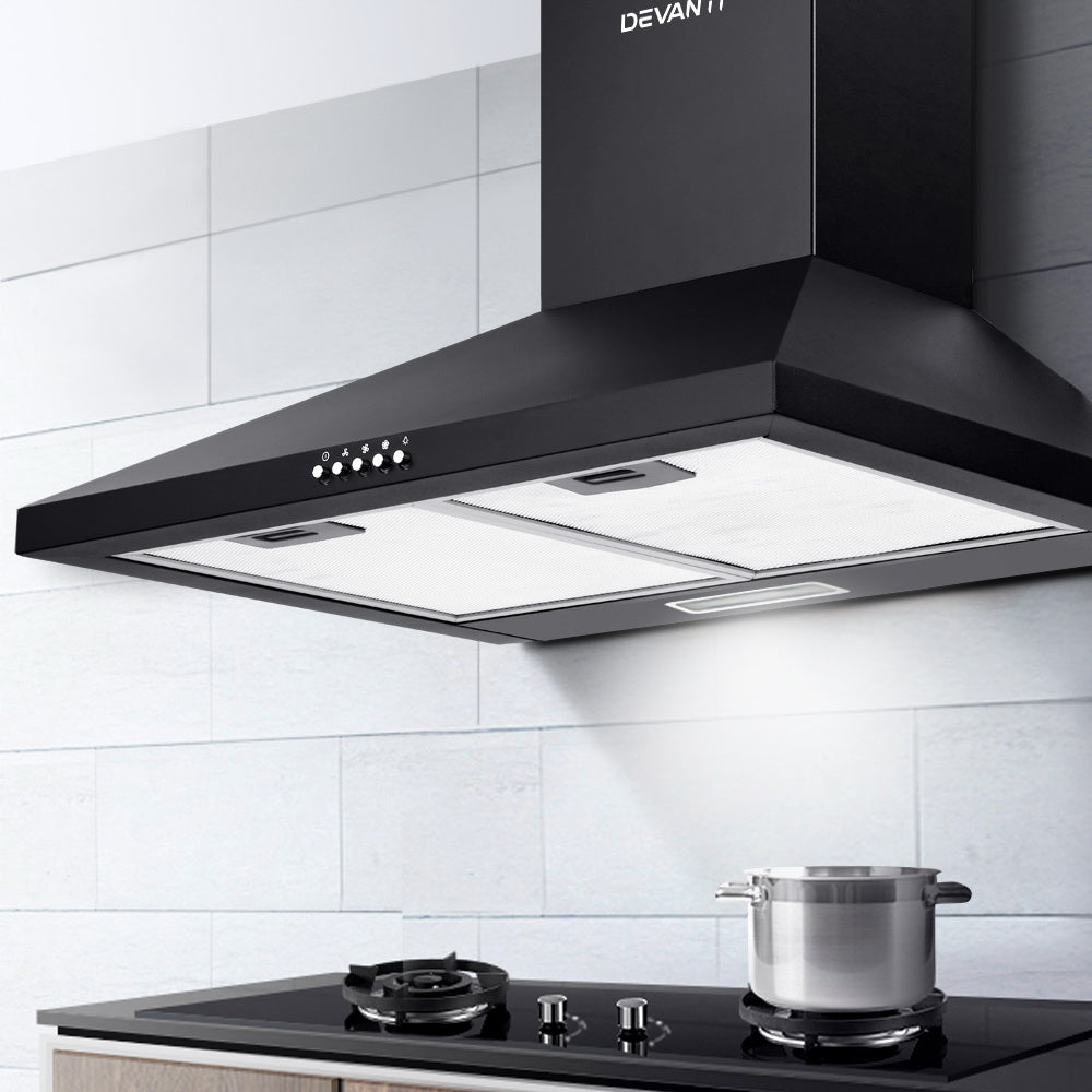 Installed Devanti range hood on kitchen wall