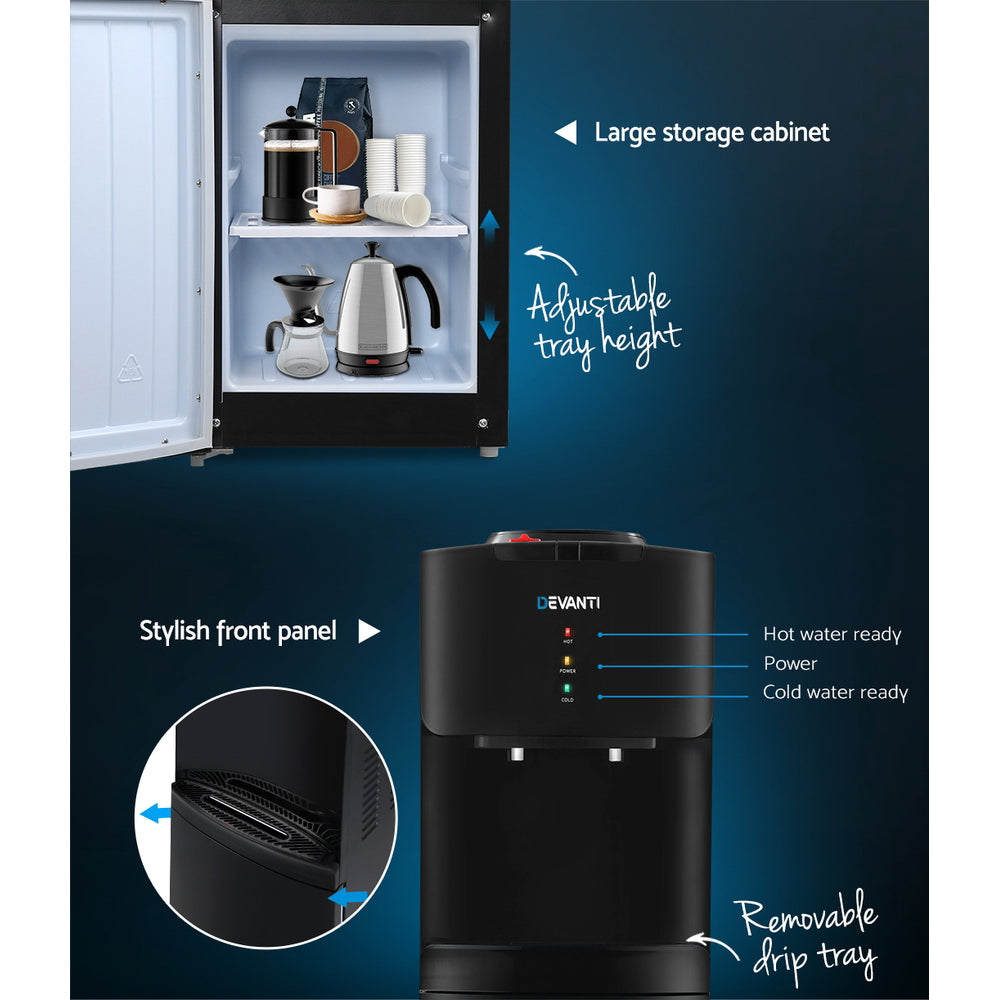 Spacious lower cabinet to store cups, accessories, or filter parts.