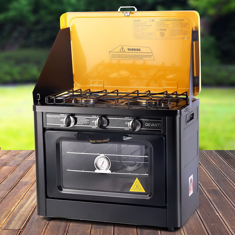 The insulated cloth sleeve on the Devanti portable oven to maintain heat and improve safety.