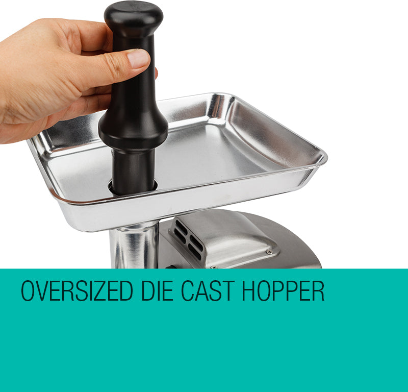 All parts and accessories of the EuroChef MG850 meat grinder