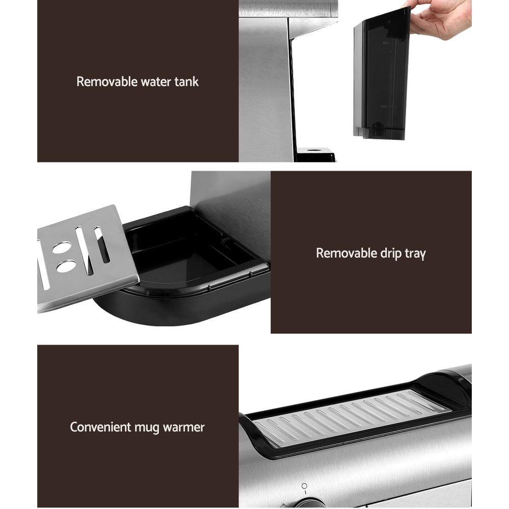 omplete product bundle with machine and all included accessories for a true at-home café experience.