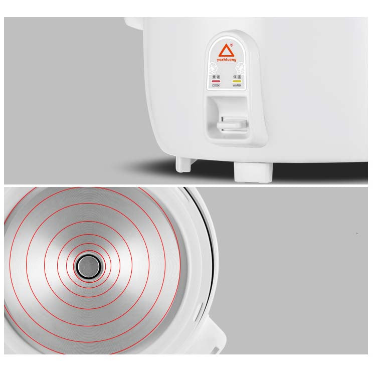 User-friendly one-button rice cooker control panel