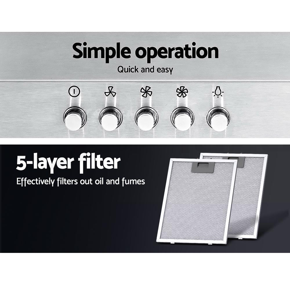 Detailed shot showing the 3-speed rocker button control for adjustable suction levels