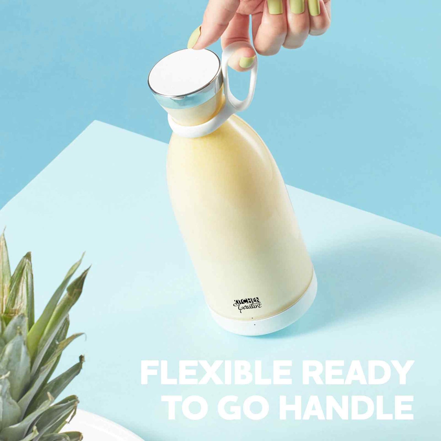 Detailed shot of the flexible silicone handle for easy carrying