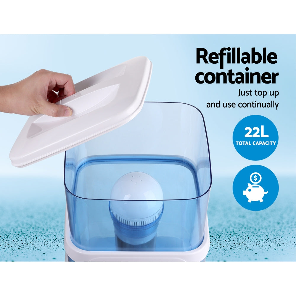 Image showing the bottle's open top with the removable lid beside it.