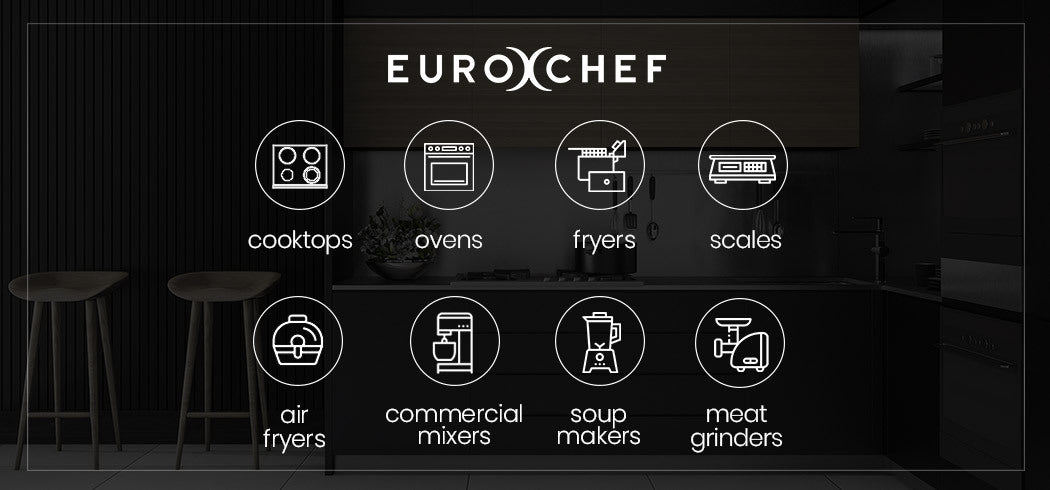 Easy-to-use digital panel with preset cooking modes on the EuroChef 10L Air Fryer for fast, convenient meals.