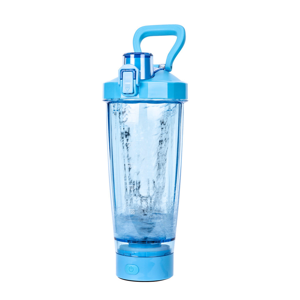 Blue 550ml Electric Shaker Bottle – Portable & Powerful