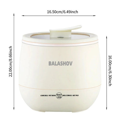 Lightweight and easy-to-carry NNEOBA mini rice cooker for travel and small spaces