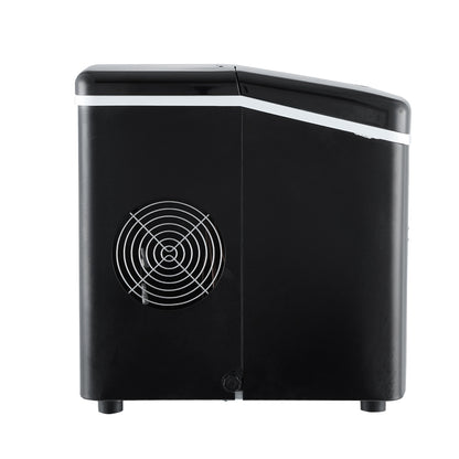 Side view highlighting large fan vent for efficient cooling and heat dissipation.
