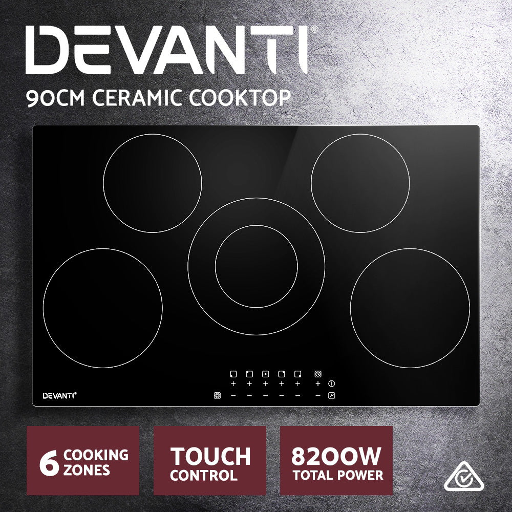 Highlight of the six cooking zones including a dual-ring element for flexible use.