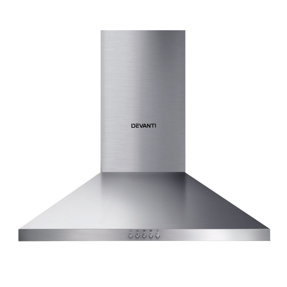 Bottom view of the RH-DV60-SS range hood showing its two removable non-stick 5-layer aluminium filters.
