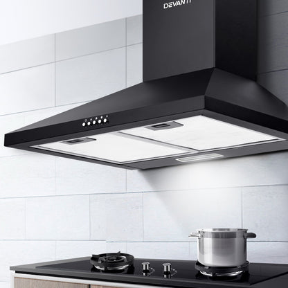 Installed Devanti range hood on kitchen wall