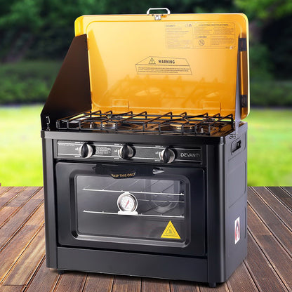 The insulated cloth sleeve on the Devanti portable oven to maintain heat and improve safety.