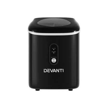 Black Devanti ice maker on a white background