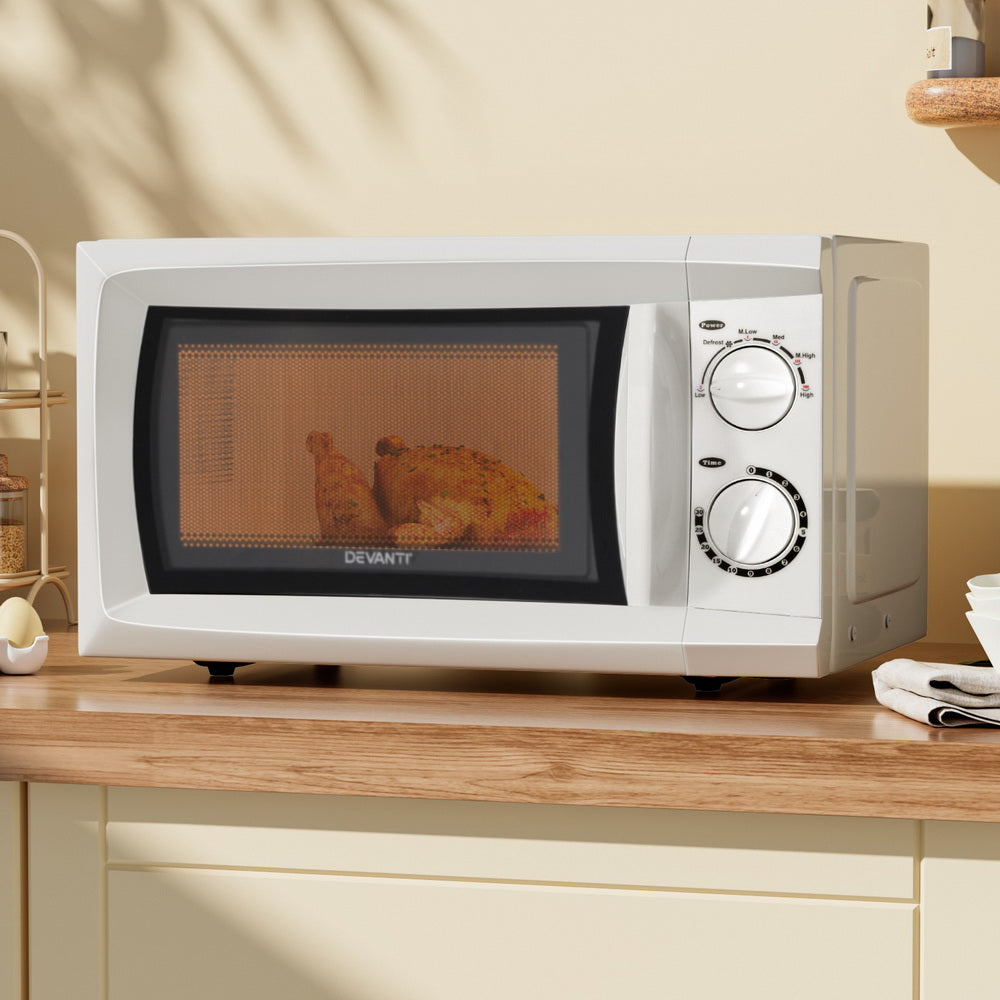 Devanti microwave in sleek kitchen