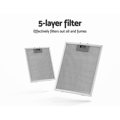 Detachable 5-layer aluminium grease filter shown separately