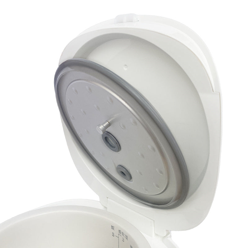 Top lid design with built-in steam vent for even heat release during cooking.