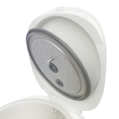 Top lid design with built-in steam vent for even heat release during cooking.