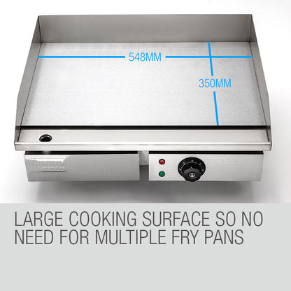 Thermomate griddle, emphasizing multi-food cooking capacity.