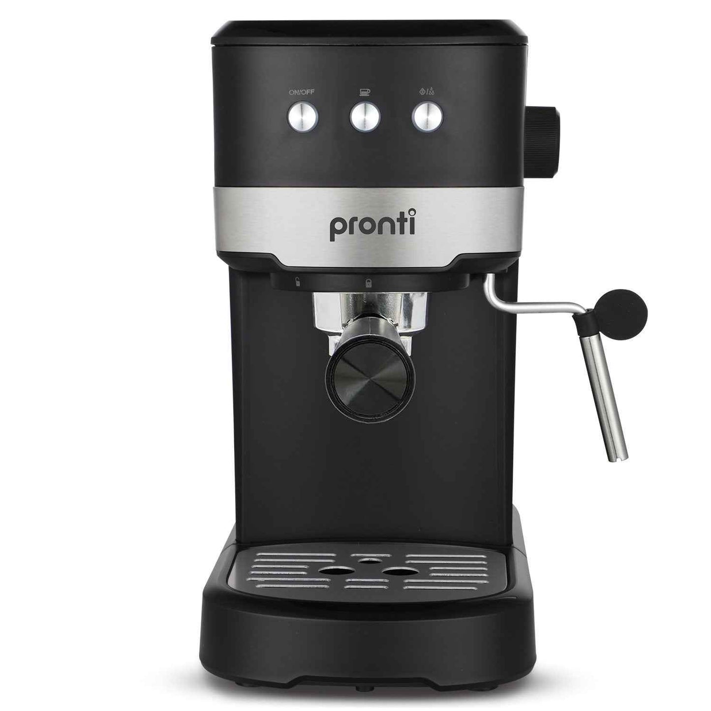 Pronti CM-850D Coffee Machine 20 Bar Espresso Maker with Milk Frother and 1.25L Tank