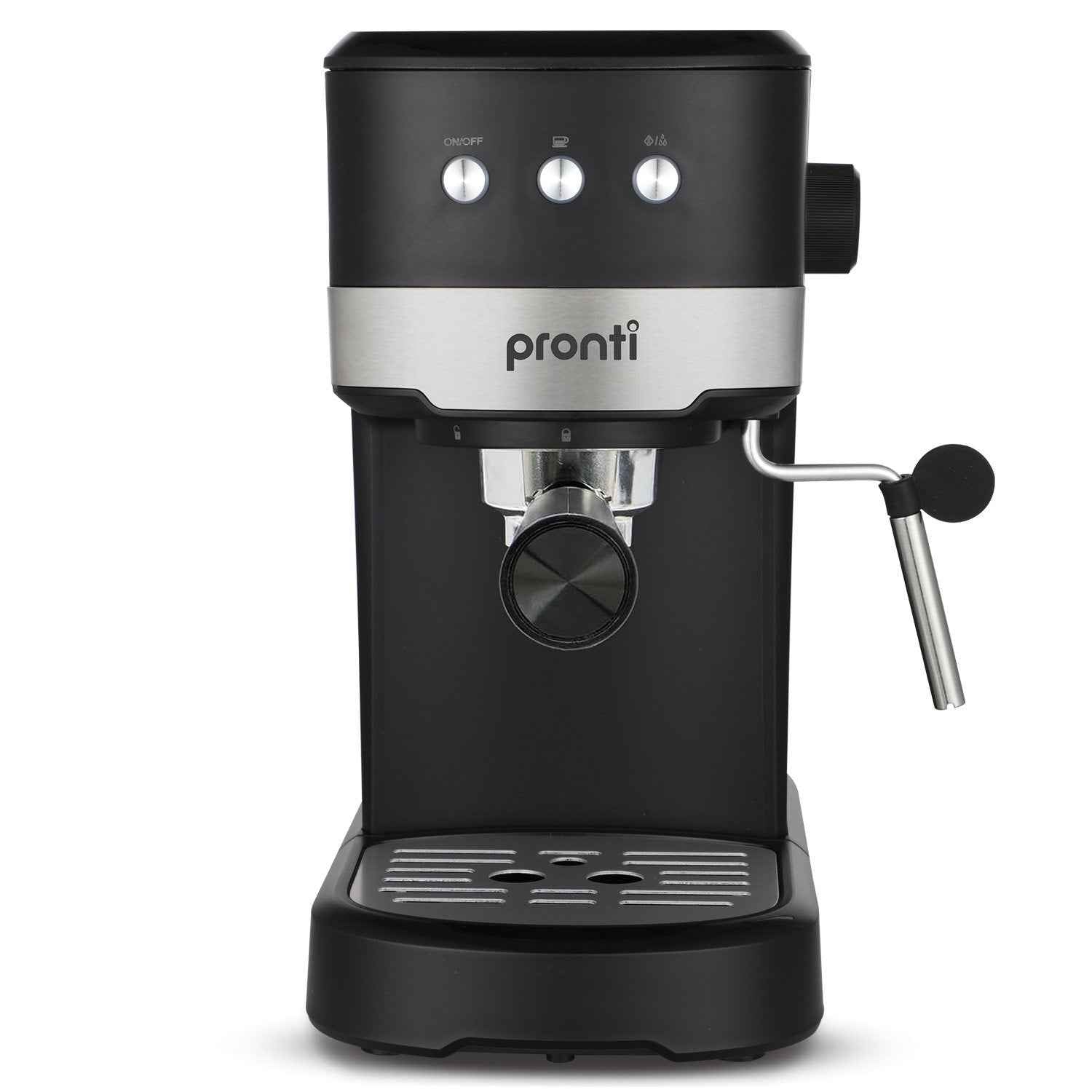 Pronti CM-850D Coffee Machine 20 Bar Espresso Maker with Milk Frother and 1.25L Tank
