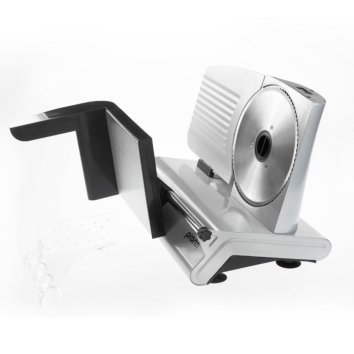 Electric meat slicer on a white background