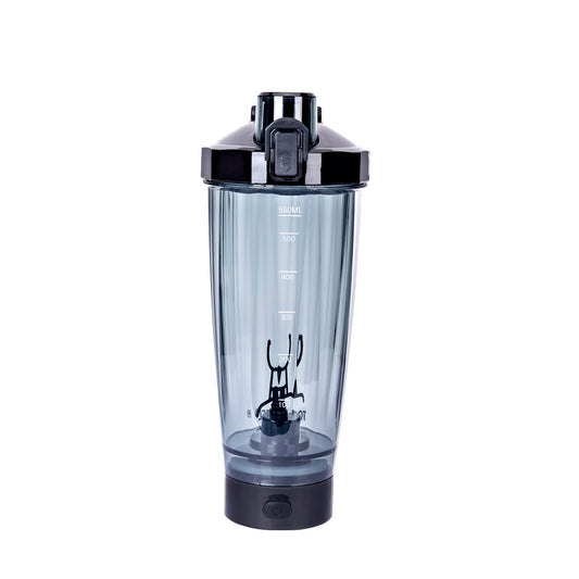 Black Electric Protein Shaker Bottle – 550ml, No LED