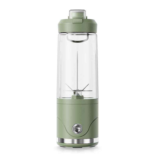 Green Portable Automatic Rechargeable Blender Wireless Juicer Mini Ice Crusher for Smoothies & Shakes