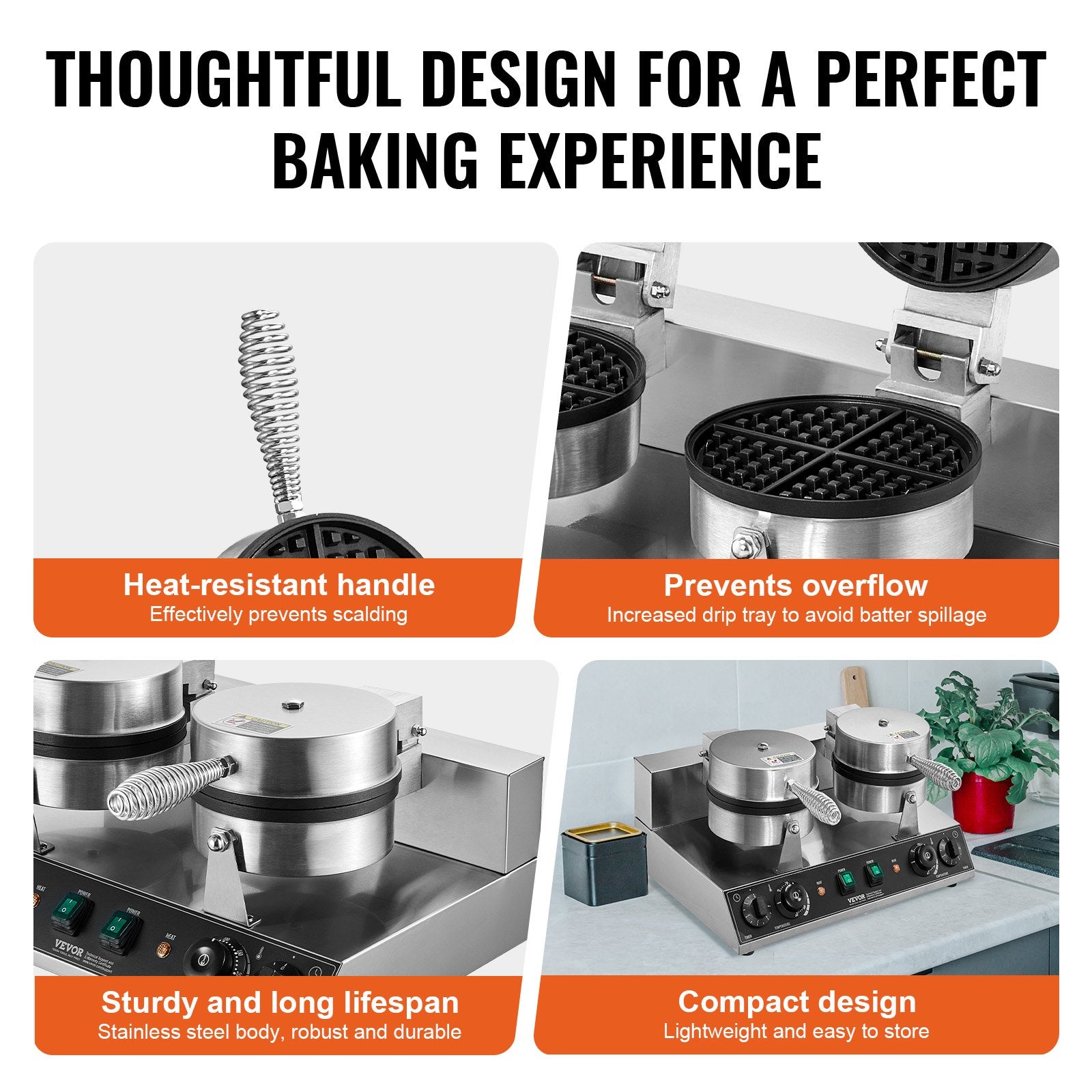Baking equipment with features highlighted for a perfect baking experience