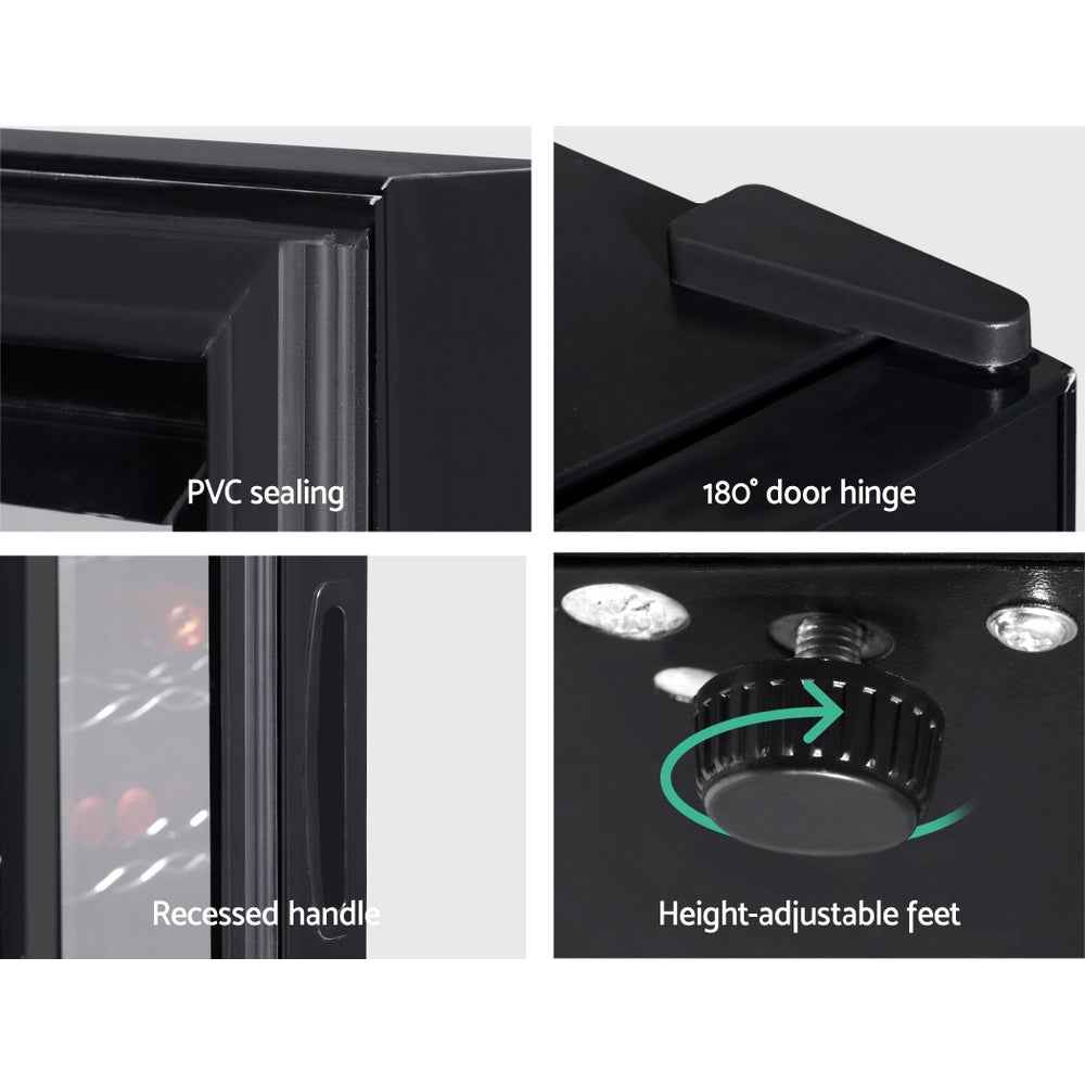 Devanti Wine Fridge Cooler 12 Bottles