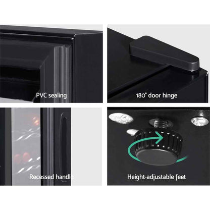 Devanti Wine Fridge Cooler 12 Bottles